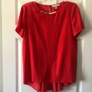 Michael Kors red orange blouse